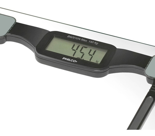 Imagen 2 de 3 de Balanza Digital Philco Ba2010n Vidrio Templado, Hasta 150 Kg
