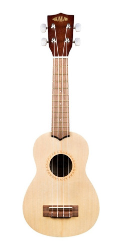 Ukelele Kala Ka-15s-s Soprano Tapa De Abeto Satin Cuo