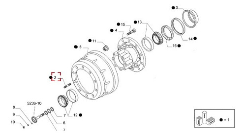 Prisioneiro De Roda Original Iveco Stralis Tector 500056335