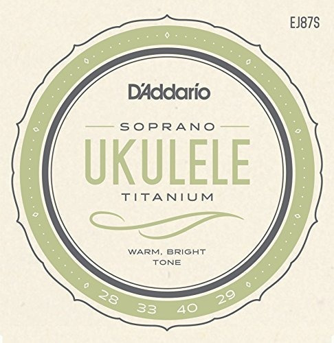 D'addario Ej87s Titanio Cuerdas De Ukelele, Soprano