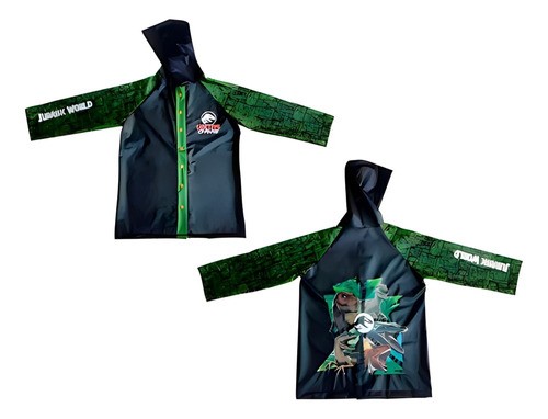 Piloto Lluvia Jurassic World Infantil Impermeable Wabro 