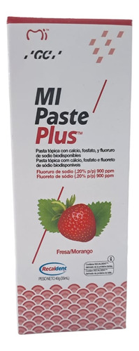 Gc Mi Paste Plus Fresa Pasta Dental Recaldent 35 Ml