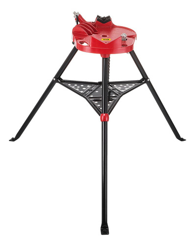 Soporte De Trípode Con Tornillo De Cadena Para Tuberías 6 Color Rojo