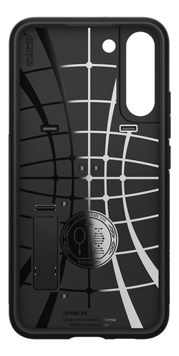Imagem 5 de 5 de Capa Spigen Slim Armor Black Para Samsung Galaxy S22