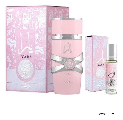 Perfume Lattafa Yara Edp 100 Ml+aceite De Perfume Yara 10 Ml