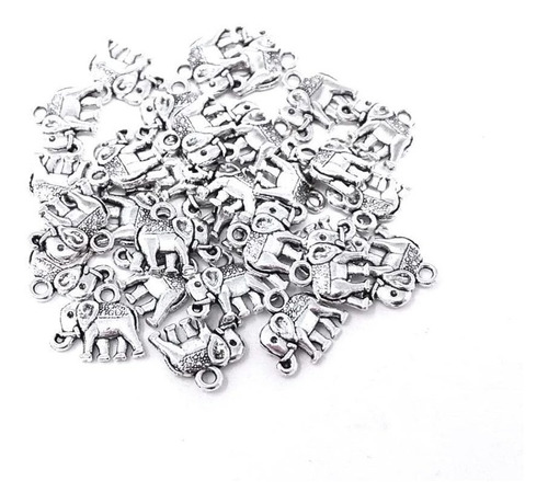 Honbay 30pcs Envejecido De Elefante De Plata Lucky Charms Co