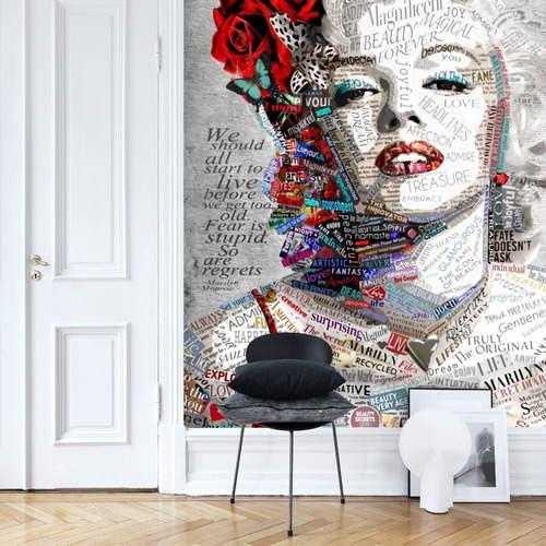 Papel Tapiz Europeo Wallpaper Marilyn Monroe