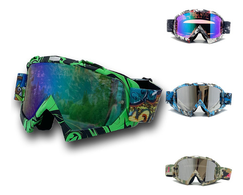 Gafas De Motocross Polarizado Deportivo Ligero Goggles Rzr