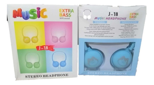 Auriculares Con Micrófono Extra Bass Hifi Sound J18