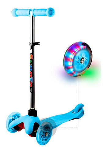 Scooter De Pie Con Luz Led Para Niños Regalo Navidad Patin