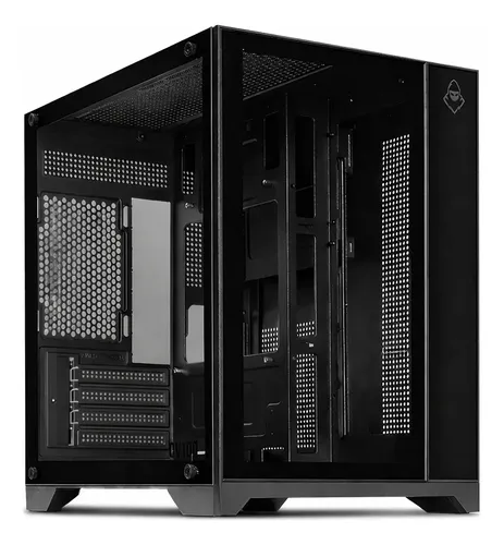Gabinete Gamer Aquário Mancer Cv700m, Mini-Tower Lateral de Vidro 2 Fans Preto Mcr-cv700m-bk-2f - Miniatura 3