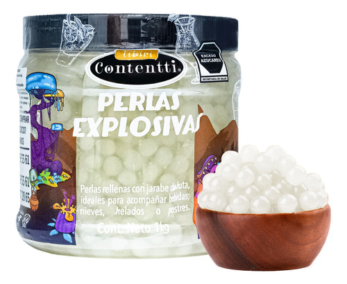 Tíbiri Contentti Perlas Explosivas Sabor Yogurth 1 Kg.