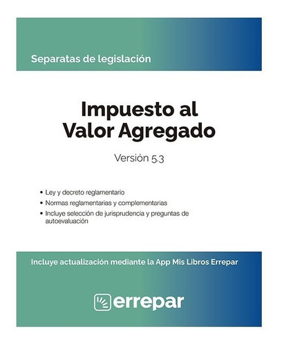 Ley De Iva - Ley De Procedimiento Fiscal 2020, De Texto Legal. Editorial Errepar, Tapa Blanda En Español