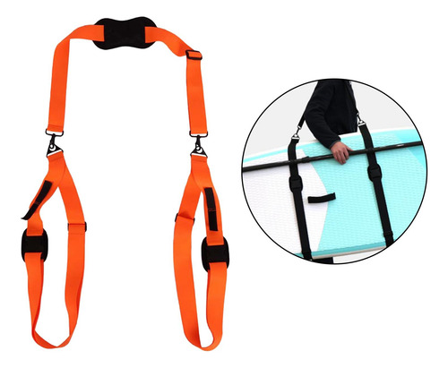 Paddleboard Carry Strap Heavy Duty Surf Práctico Naranja