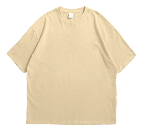 Camiseta Oversize Báisca Color Blanco Hueso