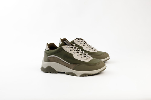 Zapatilla Atypical Ivette Verde Militar