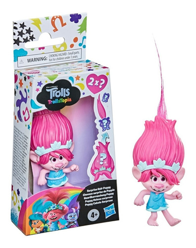 Novo Brinquedo Cabelo Surpresa Poppy Trolls Da Hasbro F1072