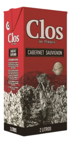 Vino Clos Tinto Cabernet Sauvignon Tetra 2 L