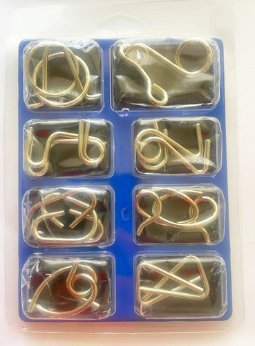 Rompecabezas De Alambre 8 Modelos Habilidad Mental