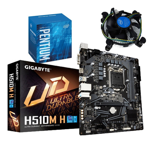 Imagen 1 de 6 de Combo Board H610m Procesador Intel Pentium G7400 Pc