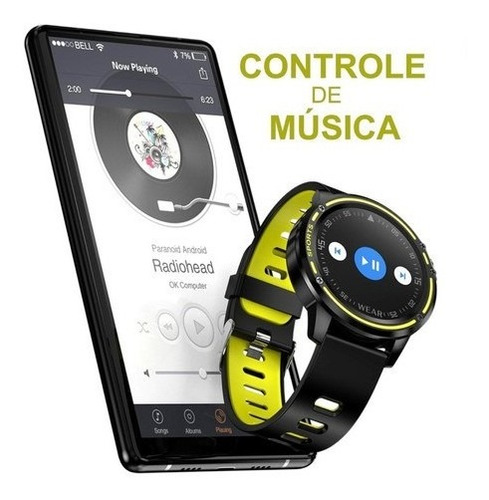 Relógio Smartwatch L8 Plus Frequência Cardíaca Android Ios