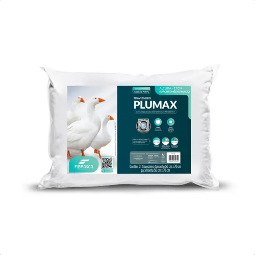 comprar Travesseiro Macio Altura Regulável Plumax Percal Fibrasca