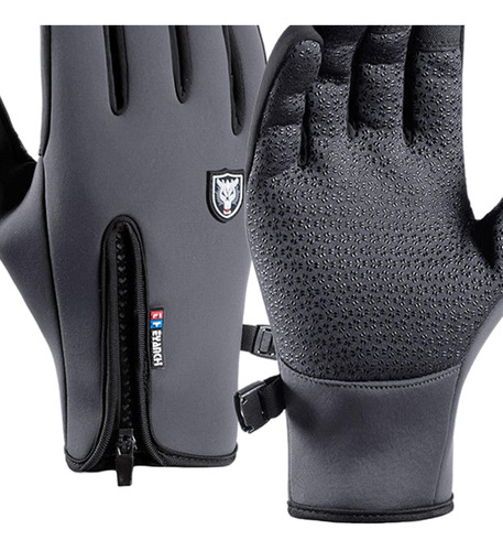Imagen 4 de 8 de Guantes De Snowboard Guantes De Nieve A Prueba De Gris Xl