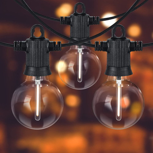 Zuske Cadena De Luces Led Para Exteriores, 240 Pies, Globo G