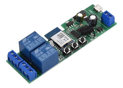 Imagen 4 de 9 de Tuya 2ch Dc5v/7-32v Wifi Interruptor Inalámbrico Relé Módulo
