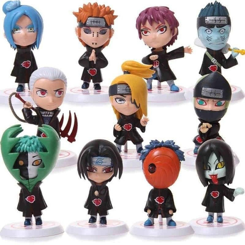 Muñecos O Figuras De Naruto Akatsuki Ithachi Pain Set X11 +e