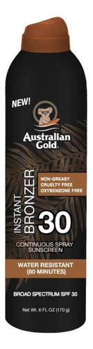 Australian Gold Continuous Spf#30 Spray 6 Onzas Con Broncea.