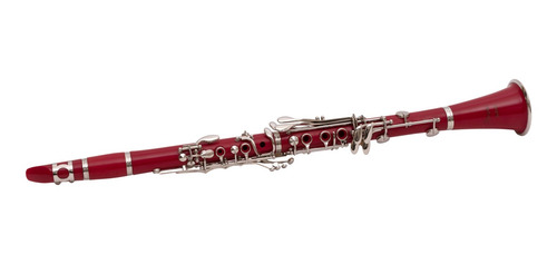 Clarinete Rojo Parquer Sib Star Abs Llaves Niqueladas Pclrd