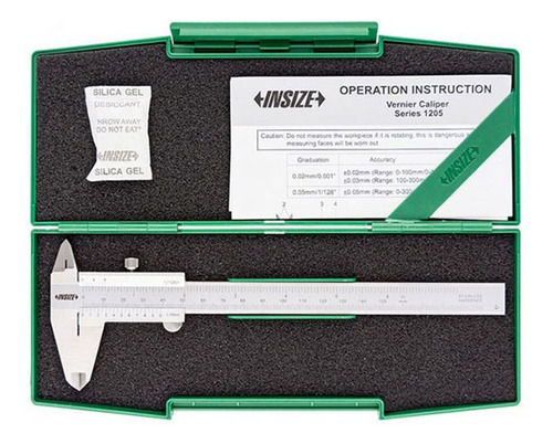Calibrador Vernier 0-8 1/128 Fraccional Insize