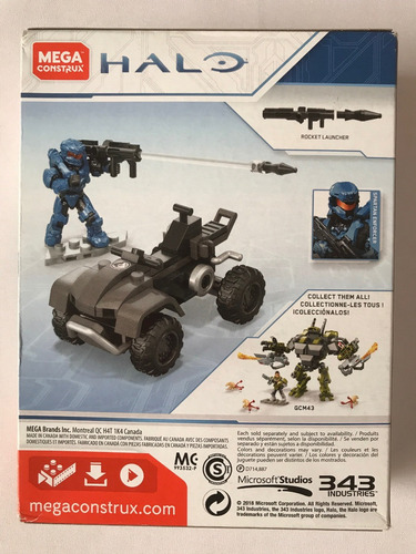 Halo Oni Mongoose Cuatrimoto Master Chief Mega Construx 89pz 89 (Usado)