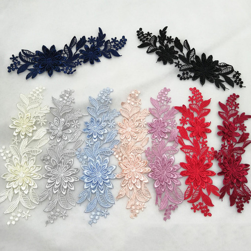 Apliques De Encaje De 2 Piezas, Apliques De Boda, Apliques