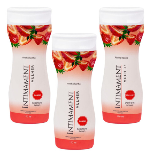 3 Sabonetes Líquido Íntimo Intimament Mulher 120ml