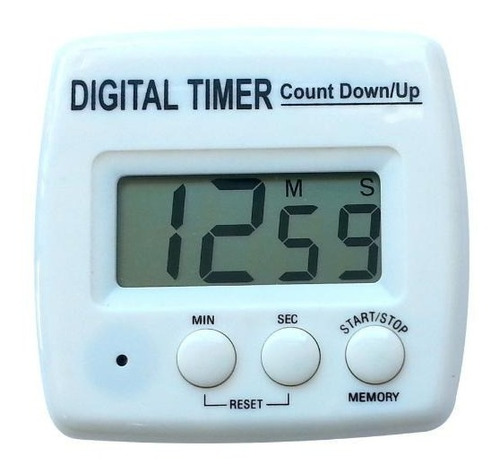 Timer Digital 100 Minutos C/pila, Pie, Iman Cocina Laborat