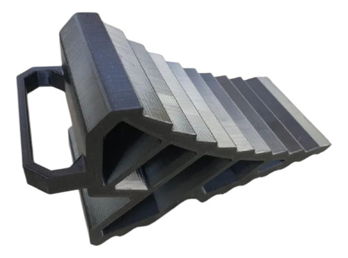 Cuña Tope Seguridad Calza Rueda Motorhome Rodante Trailer Negro