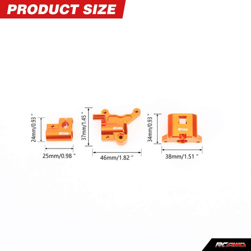 Rcawd Fork Lug Set: Pinza De Freno Delantero, Ensamblada De