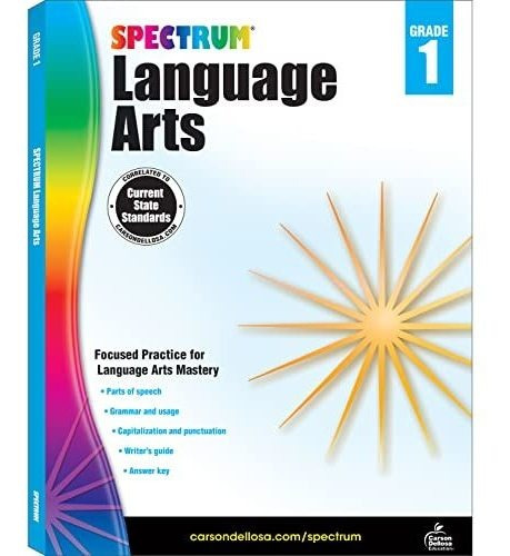 Book : Spectrum Language Arts First Grade Workbook, Grammar