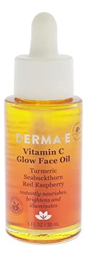 Aceite facial Derma-E con vitamina C que brilla y nutre todos los aceites faciales