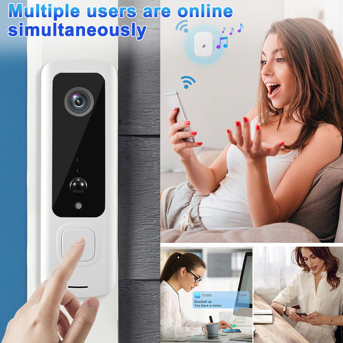 Video Doorbell Smart Home Wireless Wifi Phone Intercom Bell