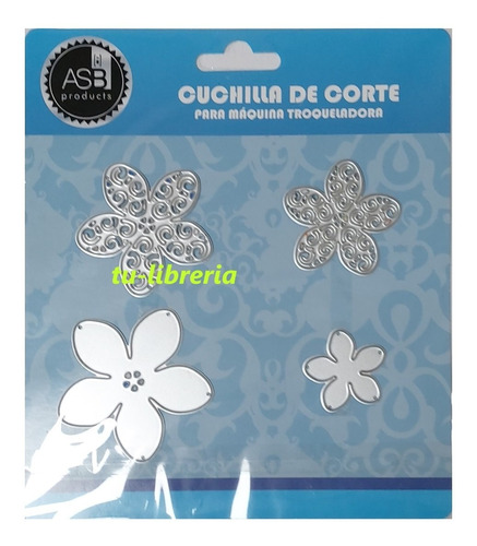 Scrapbooking Troqueles Flores 4 Pieza Cuchillas