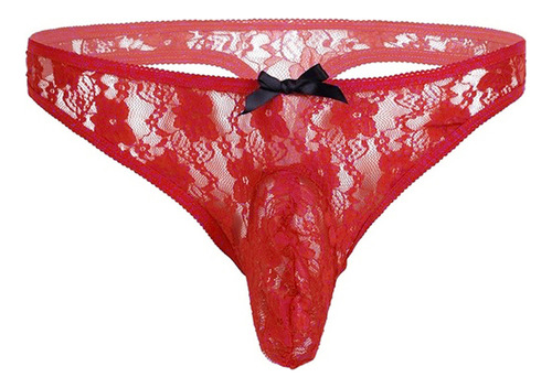 Calzoncillos De Bikini Semitransparentes De Encaje Floral Pa