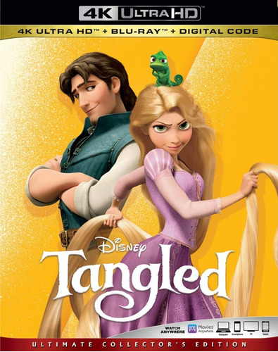 4k Ultra Hd + Blu-ray Tangled / Enredados