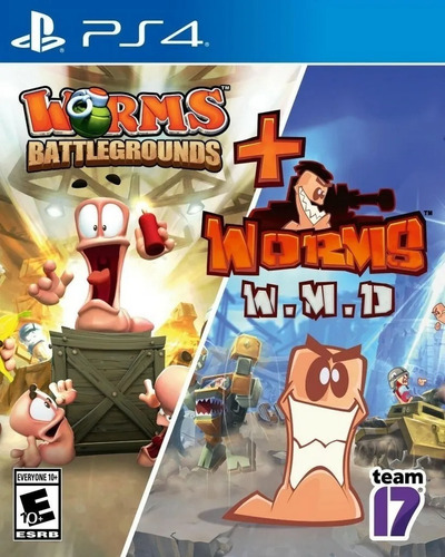 Worms Battlegrounds And Worms Wmd Original Fisico Ps4