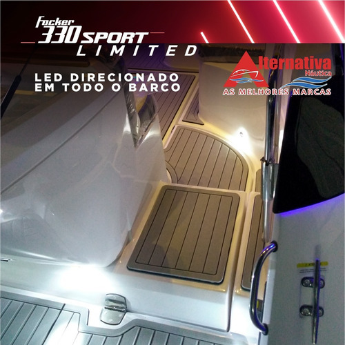 Lancha Fib Focker 330 Sport Limited Zera Pronta Para Navegar