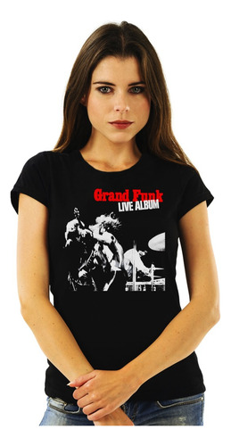 Polera Mujer Grand Funk Live Album Rock Impresión Directa