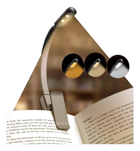 Luz Led Con Clip De 360º Para Leer Libros Recargables En Mod