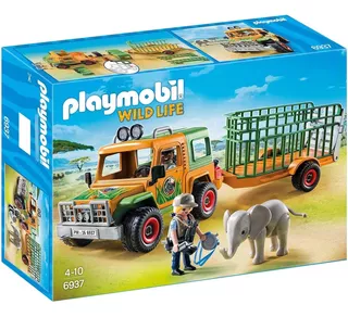Playmobil Wild Life, 6937 Camión Con Elefante